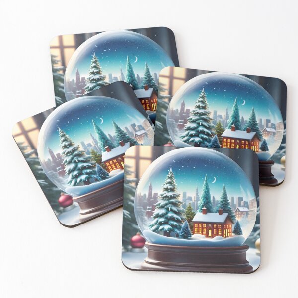 Item preview, Christmas House and Tree in Snow Globe designed and sold by GrizzlyCollective.