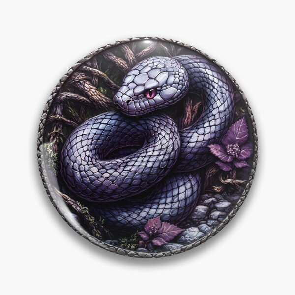 Item preview, Fantasy Purple Snake Token designed and sold by Alx-Design.