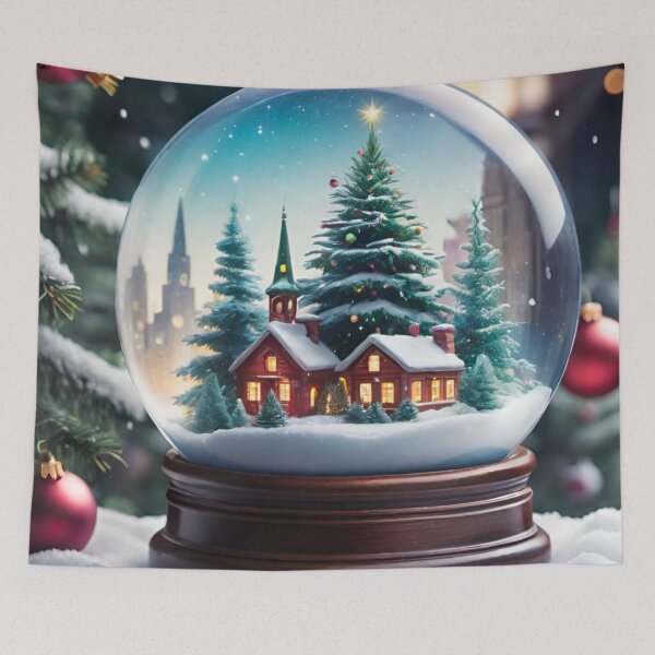 Item preview, Magical Snow Globe with Christmas Scene Inside designed and sold by GrizzlyCollective.