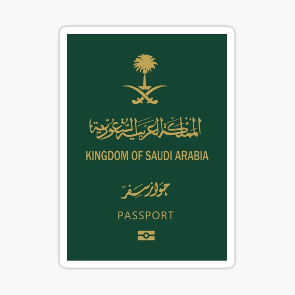 kingdom of saudi Passport Sticker