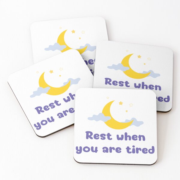 Item preview, Rest When You Are Tired Inspirational Self-Care Quote | Daily Reminder designed and sold by Lucesco.