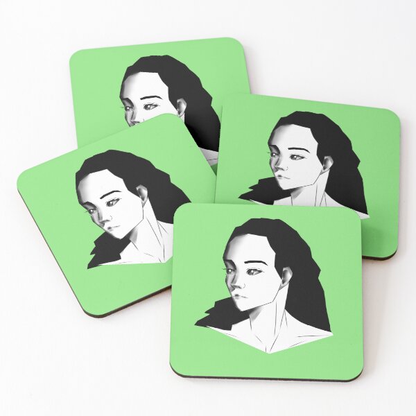 Item preview, Cartoon long hair portrait designed and sold by Wish Design.