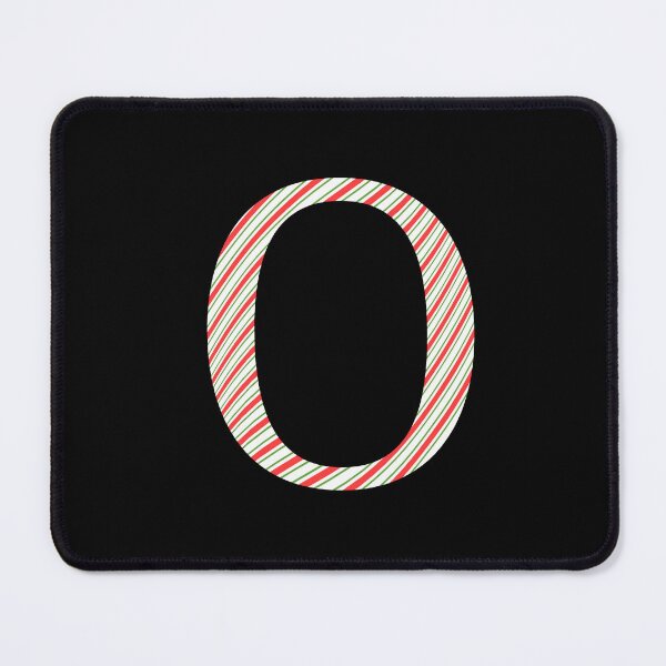 Item preview, Christmas candy cane letter O designed and sold by AmyJStickers.