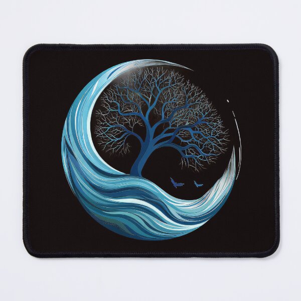 Item preview, Tree Of Life - Tree of Elements - Yin Yang Nature Art - Elements in Harmony designed and sold by EmiBarDesign.