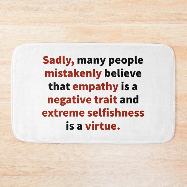 Item preview, Selfishness is not a virtue.  designed and sold by Rachel the Artist .