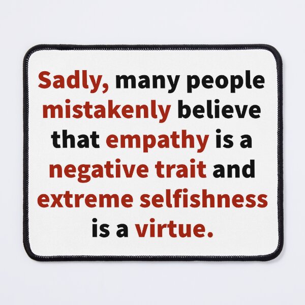 Item preview, Selfishness is not a virtue. designed and sold by Rachel the Artist .