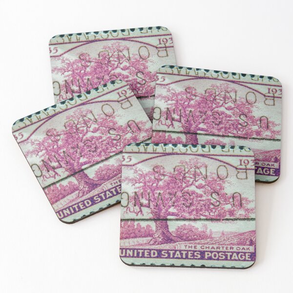 Item preview, The charter oak on a postage stamp designed and sold by Photopat.