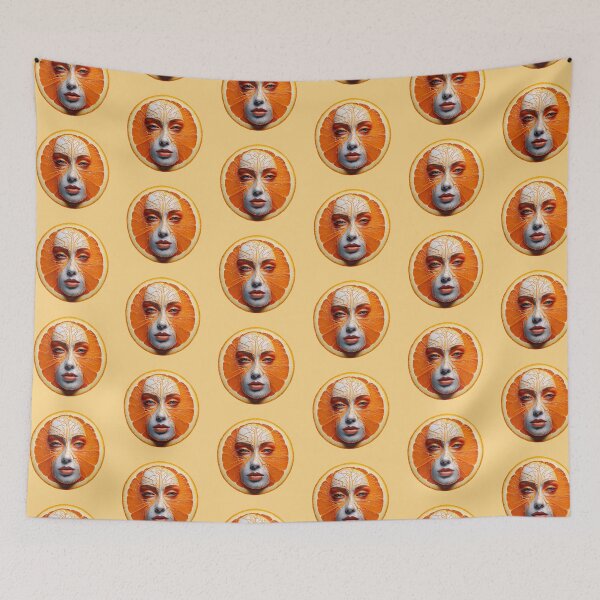 Item preview, Orange Woman Face | Fruits Patterns | Fruit Creatures Collection designed and sold by monkeybusiness.pt.