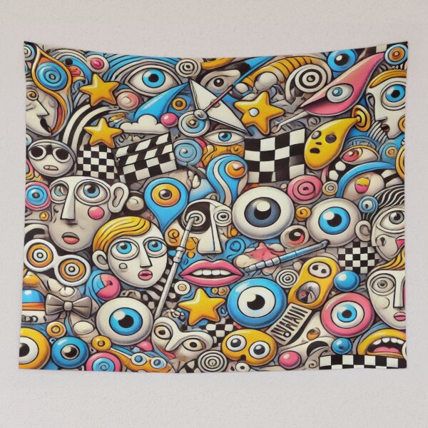 Item preview, Movie Heroes in Miró’s Fantasy – Perfect Gift for Holidays designed and sold by Imaginarium of Chaos falcon88 .