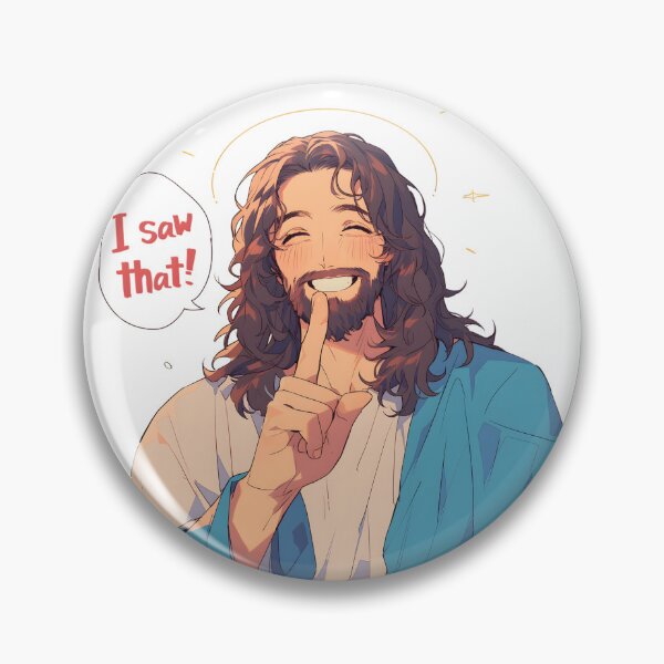 Item preview, Jesus Is Watching Meme designed and sold by StickySparkle.