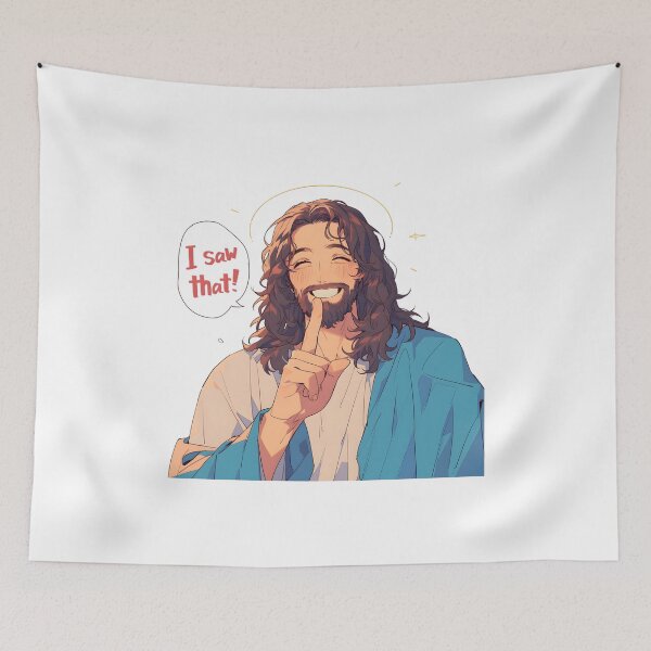 Item preview, Jesus Is Watching Meme designed and sold by StickySparkle.