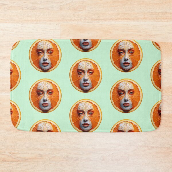 Item preview, Orange Woman Face | Fruits Patterns | Fruit Creatures Collection designed and sold by monkeybusiness.pt.