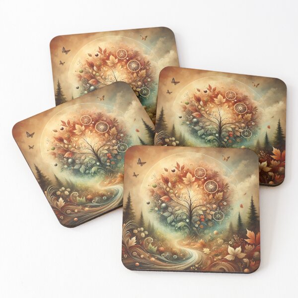 Item preview, 4 season coaster - Autumn designed and sold by WCanarro.