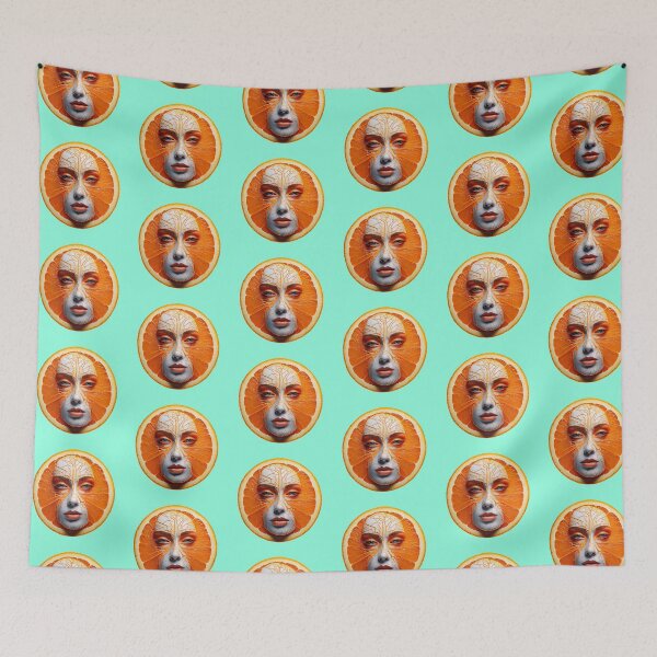 Item preview, Orange Woman Face | Fruits Patterns | Fruit Creatures Collection designed and sold by monkeybusiness.pt.