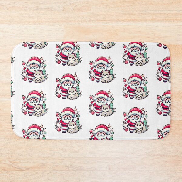 Item preview, Santa Claus and cute cat designed and sold by Sorakorn299193.