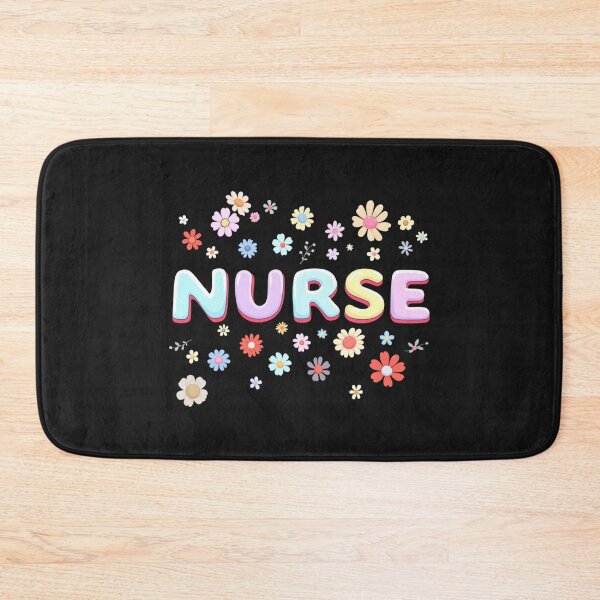 Item preview, Nurse Floral Typography designed and sold by Alex Songs.