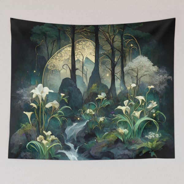 Item preview, Enchanted Forest Waterfall designed and sold by bloorose.
