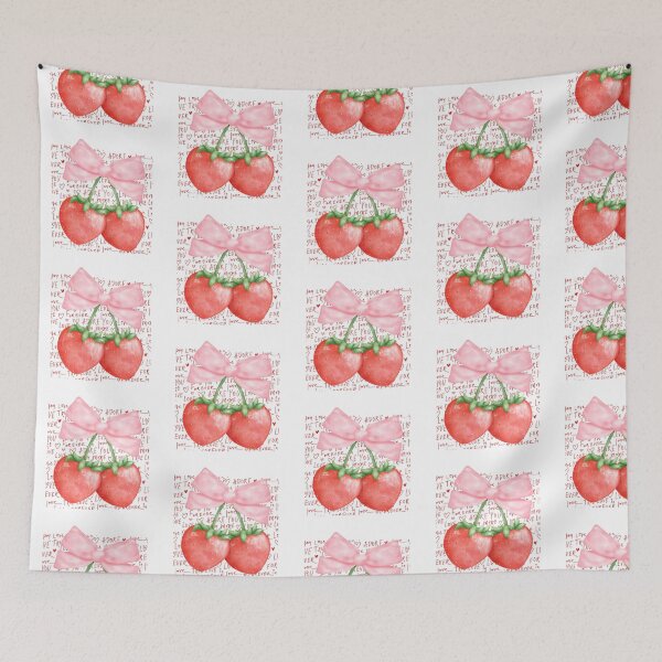 Item preview, Strawberry Love with Valentines day, Pink Valentines , Valentines tee, designed and sold by dinartanddesign.
