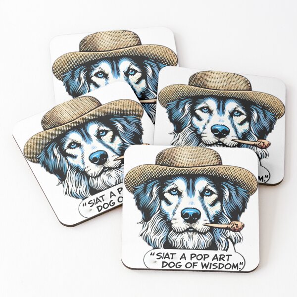 Item preview, dog of wisdom design sticker  designed and sold by NCNGDESIGN.