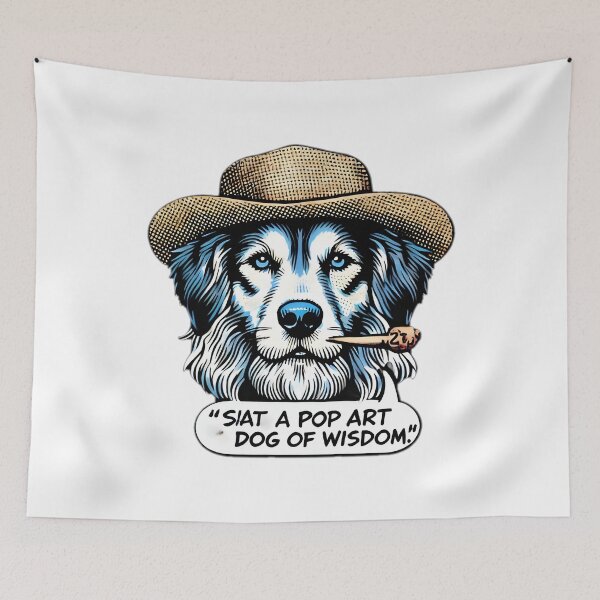 Item preview, dog of wisdom design sticker  designed and sold by NCNGDESIGN.