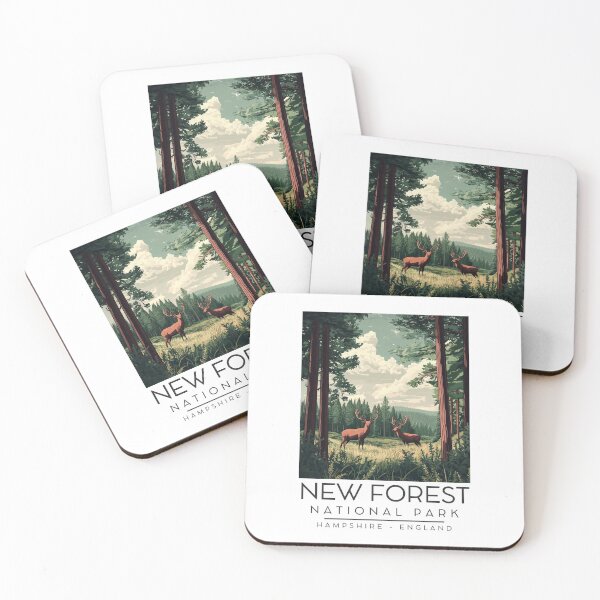 Item preview, A Vintage Illustration of New Forest National Park - England  designed and sold by GoodOldVintage.