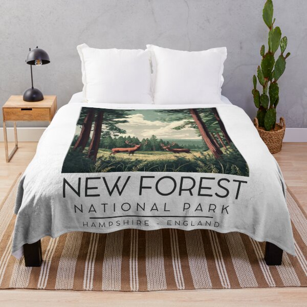 Item preview, A Vintage Illustration of New Forest National Park - England  designed and sold by GoodOldVintage.