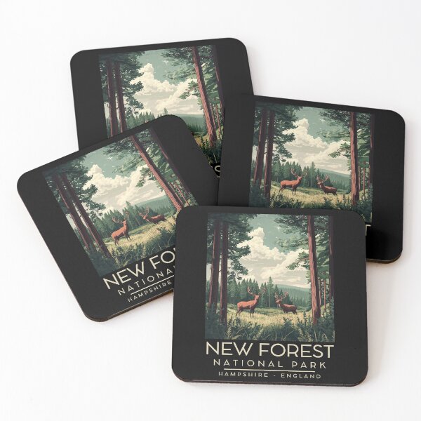 Item preview, A Vintage Illustration of New Forest National Park - England  designed and sold by GoodOldVintage.