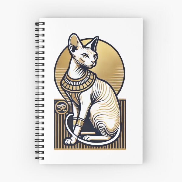 Item preview, Elegant Egyptian Sphinx Cat Art - Luxury Gold and Black Design for Apparel, Prints, and Décor designed and sold by SherifRagab.