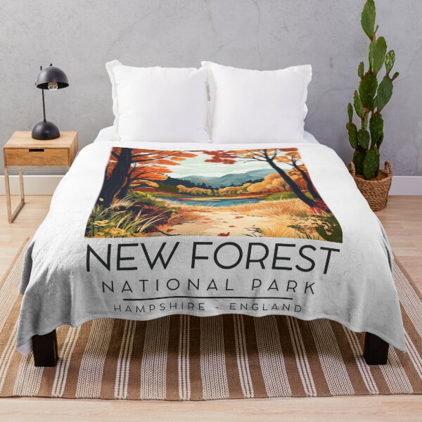 Item preview, A Vintage Illustration of New Forest National Park - England  designed and sold by GoodOldVintage.
