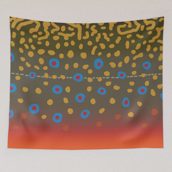 Item preview, Brook Trout Skin Fly Fishing designed and sold by BikeVoucherJr.