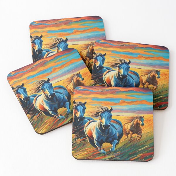 Item preview, Horses in the grass designed and sold by George Hutton Hunter.