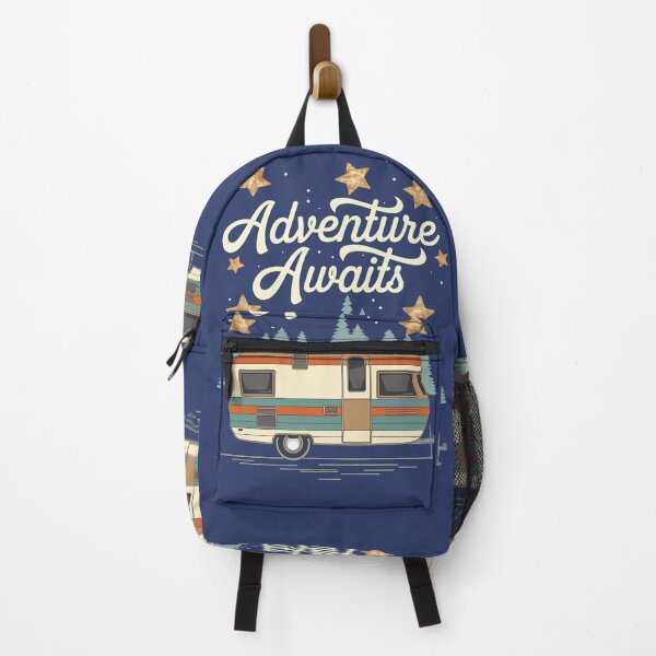 Item preview, Retro Adventure Awaits Camper Design designed and sold by ZetaDream.