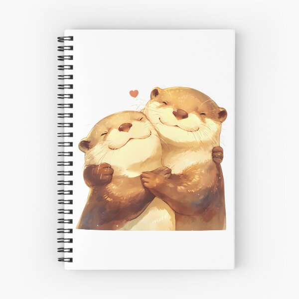 Item preview, Cute Cuddling Otters  designed and sold by StickySparkle.