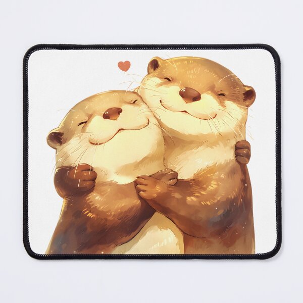 Item preview, Cute Cuddling Otters  designed and sold by StickySparkle.