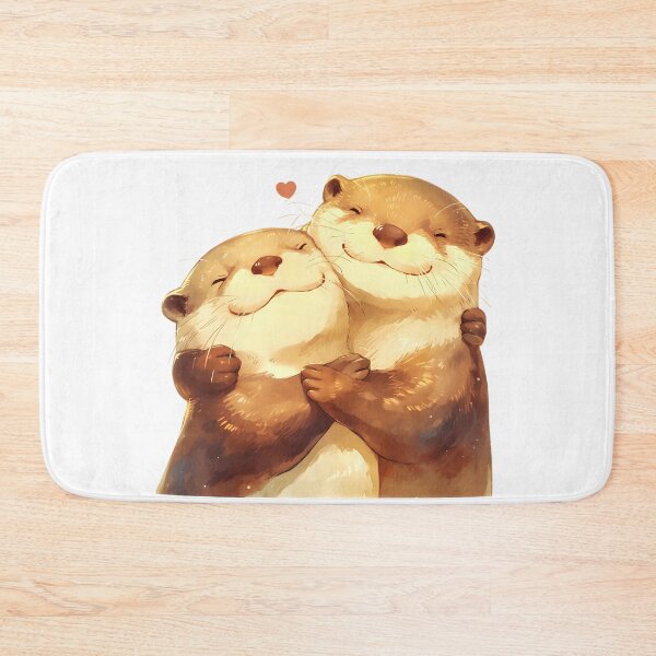 Item preview, Cute Cuddling Otters  designed and sold by StickySparkle.