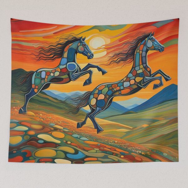 Item preview, The Leaping Horses designed and sold by George Hutton Hunter.