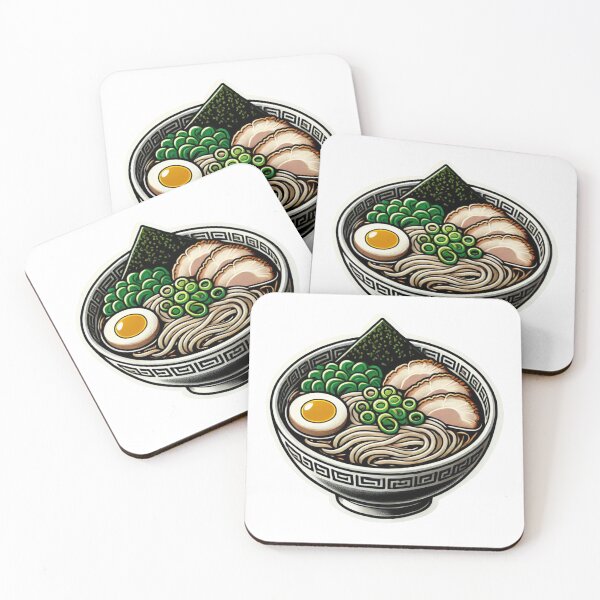 Item preview, Ramen Noodle Bowl Pork Egg Nori Green Onions AI generated designed and sold by KatelynMitalski.