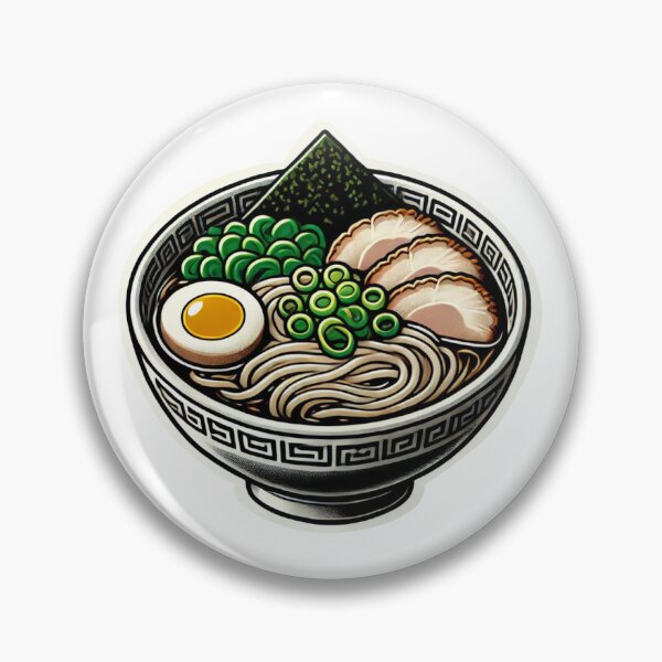 Item preview, Ramen Noodle Bowl Pork Egg Nori Green Onions AI generated designed and sold by KatelynMitalski.