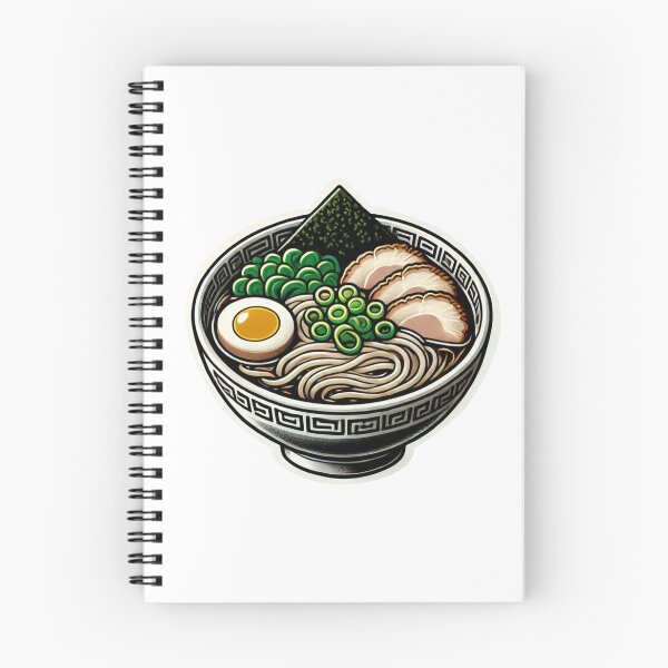 Item preview, Ramen Noodle Bowl Pork Egg Nori Green Onions AI generated designed and sold by KatelynMitalski.