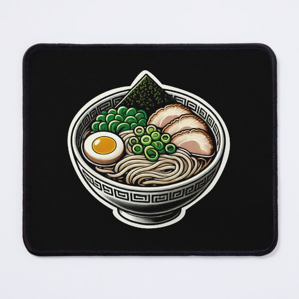 Item preview, Ramen Noodle Bowl Pork Egg Nori Green Onions AI generated designed and sold by KatelynMitalski.