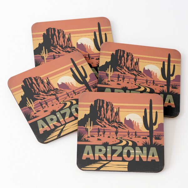 Item preview, Arizona Desert Sunset Art Print designed and sold by Pattern-Parade.