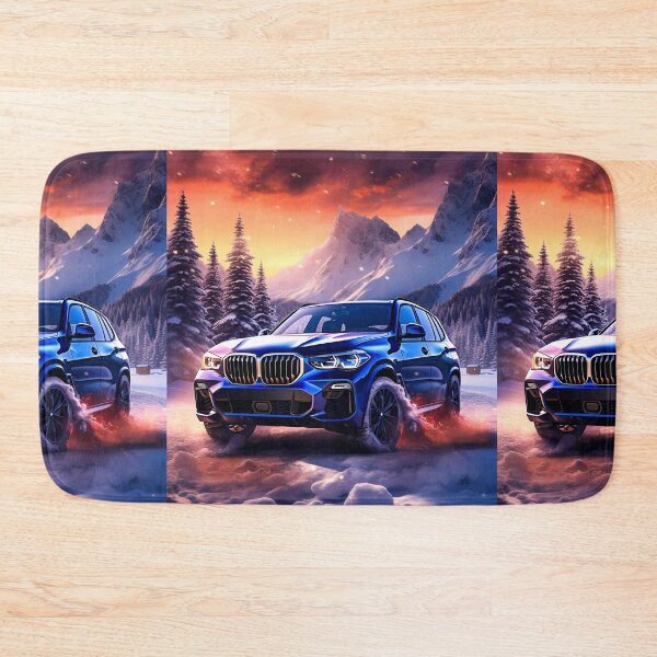 Item preview, Elegant SUV At Twilight In Majestic Winter Setting designed and sold by RevUpDesign.