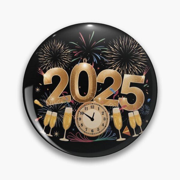 Item preview, Festive Countdown to New Year 2025 - Fireworks Art designed and sold by SztylishDesigns.