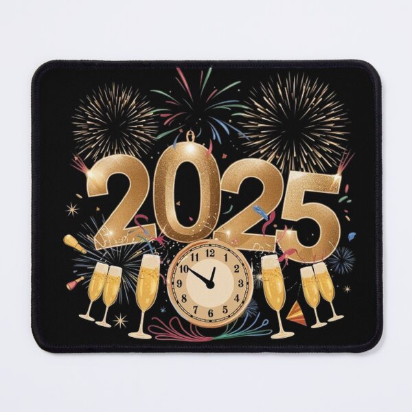 Item preview, Festive Countdown to New Year 2025 - Fireworks Art designed and sold by SztylishDesigns.