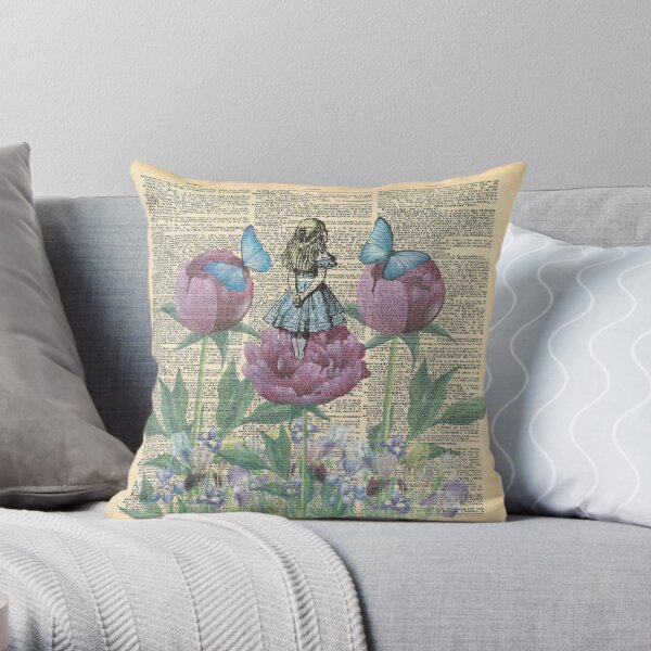 Alice In Wonderland - Wonderland Garden Throw Pillow