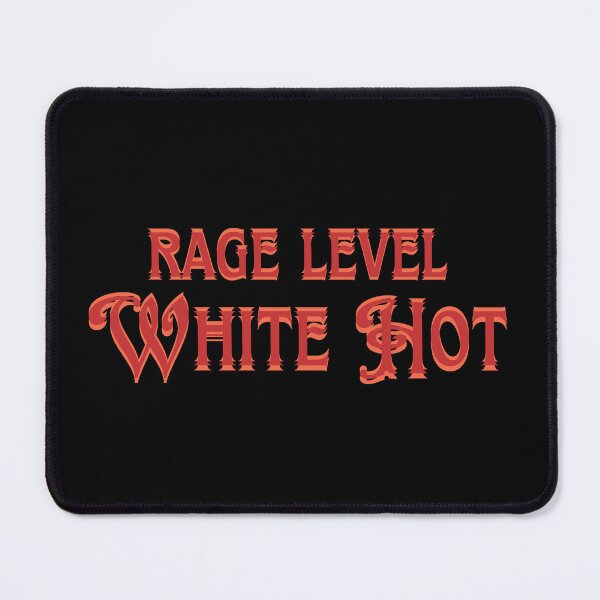 Item preview, Rage Level: White Hot | Fiery Design for Bold and Intense Personalities designed and sold by DesignDazzles.