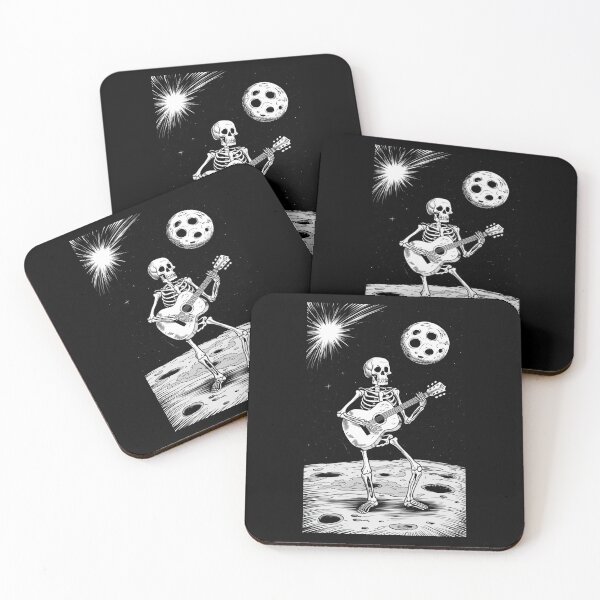 Item preview, Skeleton plays guitar in space designed and sold by Mateusz Majcherek.