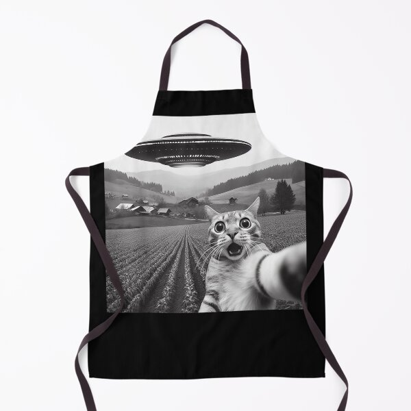 Item preview, Cat Selfie With Alien UFO Funny Cat Gifts For Men Women designed and sold by Phoemps.
