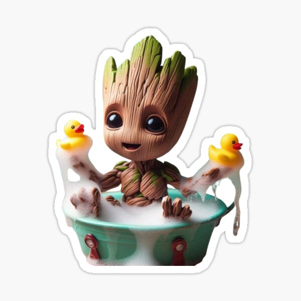 Item preview, Baby Groot taking a bath designed and sold by Helene-Creation.