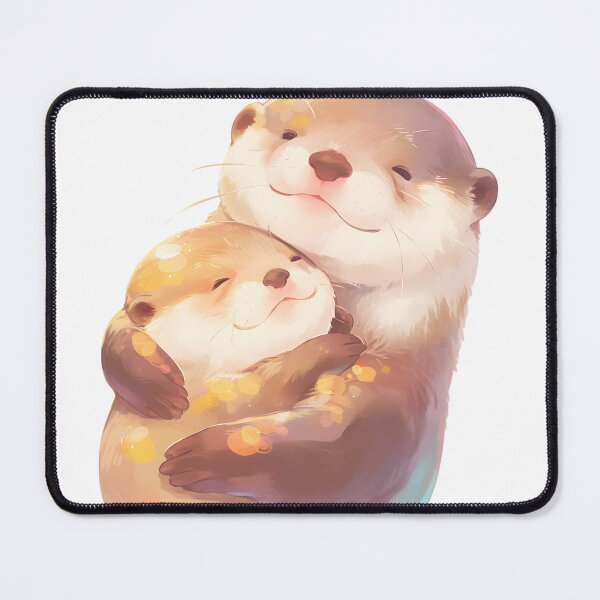 Item preview, Cute Cuddling Otters  designed and sold by StickySparkle.